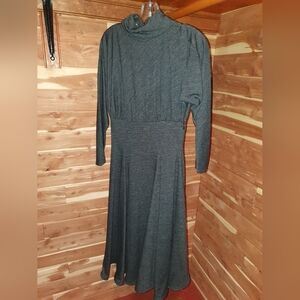 Vintage 70s Steven Stolman Gray Women's Dress